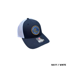 Load image into Gallery viewer, 115 SW Sea Oat Badge Woven Navy/White S