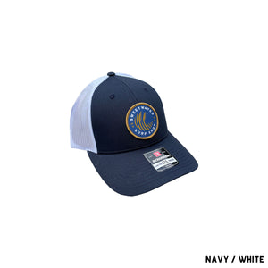 115 SW Sea Oat Badge Woven Navy/White S