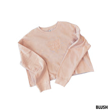 Load image into Gallery viewer, Surf Embroidered Crop Fleece