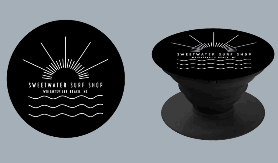 Sunrise Pop Socket-black