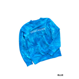 SW Embroidery Crew Tie Dye Sweatshirt