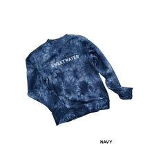 Load image into Gallery viewer, SW Embroidery Crew Tie Dye Sweatshirt