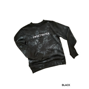 SW Embroidery Crew Tie Dye Sweatshirt